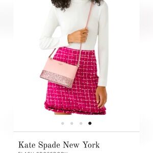 NWT Kate Spade Crossbody Dusty Peony w/Sparkles